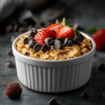 Fluffy baked oats with cake-like texture