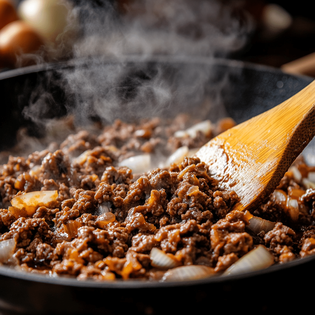 Browning ground beef properly for optimal flavor