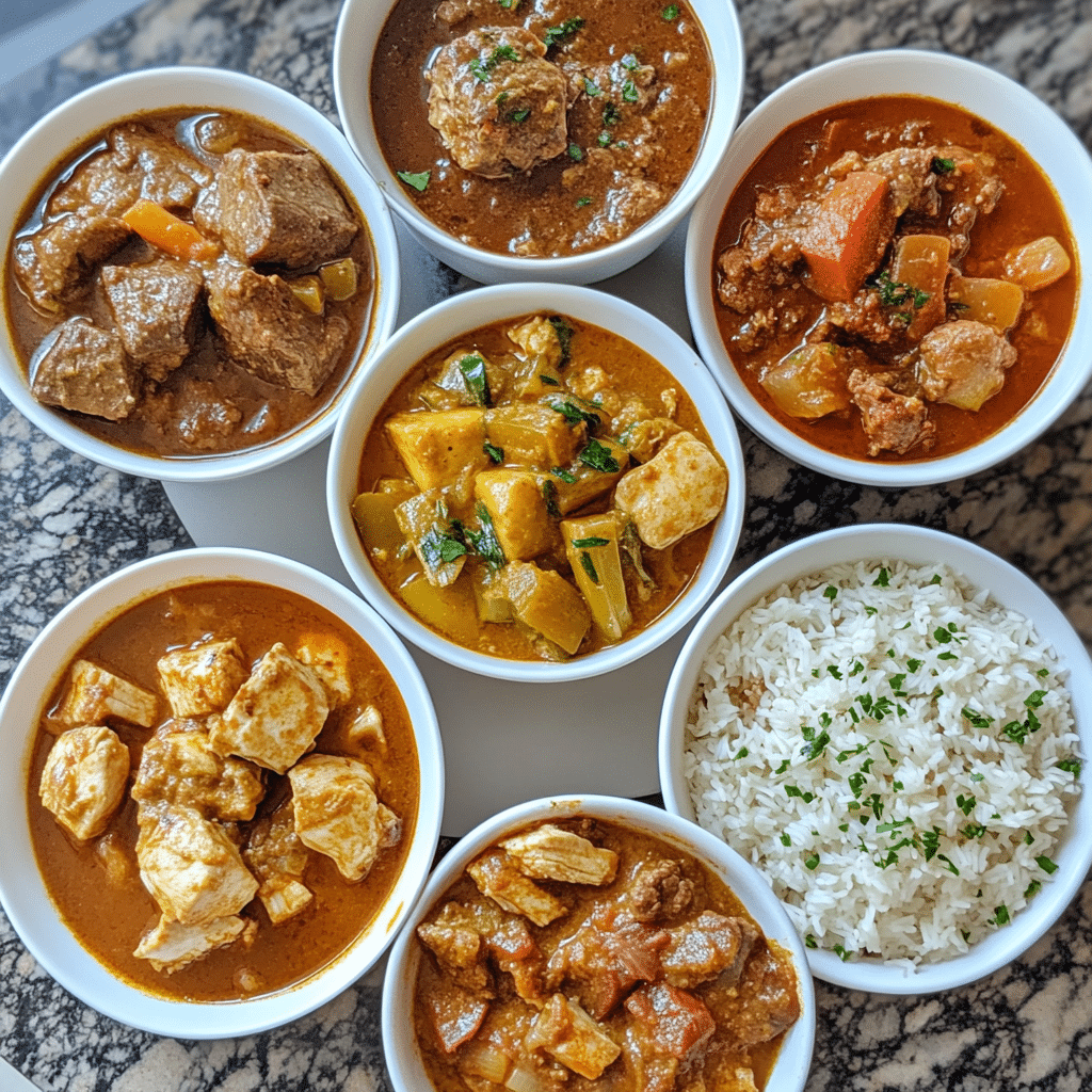 Finished Instant Pot recipes ready for serving
